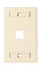Faceplate, Multimedia; 1 Gang; 1 Port; KMJ OPTICAL FPSK0100