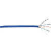 1000' 24 AWG 4P Cat5E Solid Bare Copper CMP Plenum Unshielded Twisted Pair Cable 5ECMP244BX