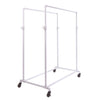 Pipeline Adjustable Double Bar Ballet Rack Econoco PSBBLLADJWH