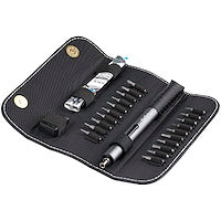 20-Bit Electric Precision Screwdriver Set Portable/Mini Battery Powered Bit Driver Kit for Electronics Aluminum