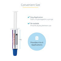 Thermal Paste High Performance Thermal Paste Re-sealable Syringe Metal Silver