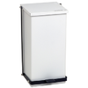 White Step-On Can 8 Gallon 32 Quart Detecto P-32