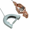 Grounding Cable Heavy Duty Orange C-Clamp AI-000462-15 (Pack Of 5)