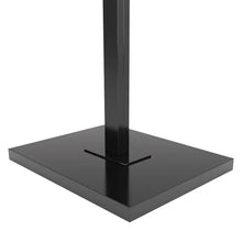 2-Way w/ 1 Straight and 1 Slant Arm - Rectangular Tubing - Black Finish Econoco K91/MAB