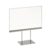 Countertop Acrylic Sign Holder with Chrome Base Econoco PK711