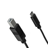 3' USB 2.0 Type-C to Type-B W/ Thunderbolt 3 Ports Printer Cable Black