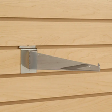 8" Chrome Shelf Brackets For Slatwall Econoco SW/8KB (Pack of 10)