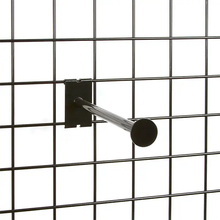 12" Faceout with Disc End for Grid Panel Econoco BLK/12 (Pack of 25)