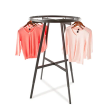 36" Dia. Round Folding Garment Rack W/Rectangular Tubing Econoco KR36/MAB