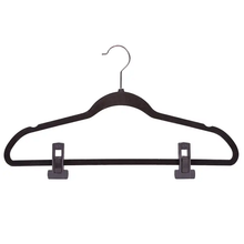 Pant Clips Velvet Slim-Line Suit Hanger Econoco HSLCLIPB (Pack of 100)