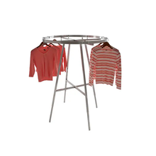 42" Dia. Round Folding Garment Rack W/Rectangular Hangrail Econoco K73WD-SC