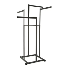 4-Way High Capacity Garment Rack w/ Straight Arms Econoco K80/MAB