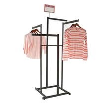 4-Way High Capacity Garment Rack w/ Straight Arms Econoco K80/MAB