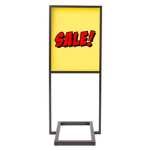 Linea 22''W X 28''H Floor Standing Bulletin Sign Holder Econoco LNSH28