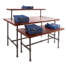 Pipeline Large Nesting Table - Dark Brown Top Econoco PSNTLSET