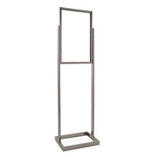 14" X 22" Bulletin Sign Holder W/ Rectangular Tubing Base - Chrome Econoco BH24