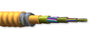 Corning 024T88-33191-A3 24 Fiber OM4 Plenum 50µm Extended 10G MIC Tight Buffered Interlocking Armored Cable
