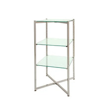 Folding Glass Tower with Chrome Finish Econoco FLT37CGLS