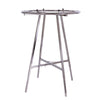 36'' Diameter Round Folding Rack With Round Tubing Rail- Chrome Econoco K52WD