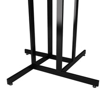 4-Way Garment Rack With Straight Arms - Rectangular Tubing Uprights Econoco K85/MAB