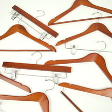 17" Flat Suit Hanger W/ Chrome Metal Bar & Pant/SKIRT CLIPS Econoco WH1761CNC (Pack of 100)