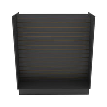 Gondola Slatwall Merchandiser Black Econoco WDSWH48BK