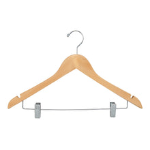 17" Wooden Wishbone Suit Hanger With Clips Econoco WH1731CNC (Pack of 100)