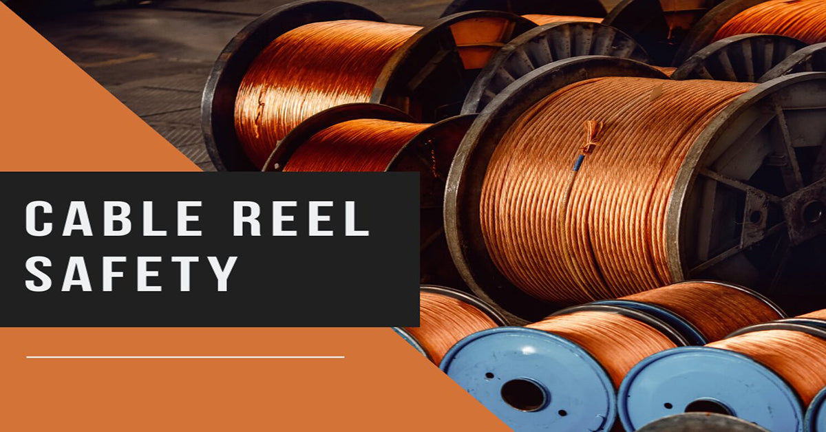Heavy Duty Steel 2-In-1 Floor & Stand Cable Reel Spooler