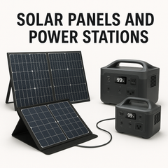 Solar Panels And Power Stations