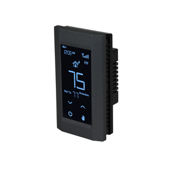 120 - 240V 16A Hoot Wifi Programmable Thermostat Double Pole Black