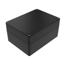 Top Cap Black Bottom Black Electronic Enclosures RB65P12B20B