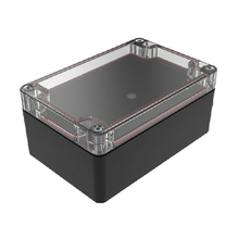 Top Cap Clear Bottom Black Electronic Enclosures RB53P06C16B