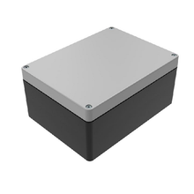 Top Cap Gray Bottom Black Electronic Enclosures RB65P06G24B