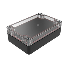 Top Cap Clear Bottom Black Electronic Enclosures RB53P06C10B