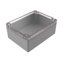 Top Cap Clear Bottom Gray Electronic Enclosures RB65P06C20G