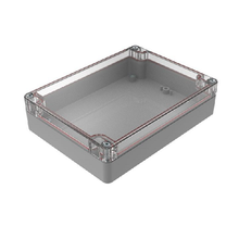 Top Cap Clear Bottom Gray Electronic Enclosures RB65P06C10G