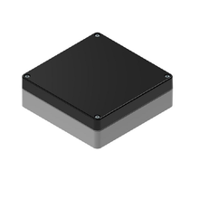 Top Cap Black Bottom Gray Electronic Enclosures RB55P06B10G