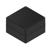 Top Cap Black Bottom Black Electronic Enclosures RB55P14B16B