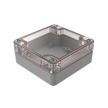 Top Cap Clear Bottom Gray Electronic Enclosures RB33P06C08G
