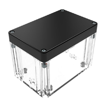 Top Cap Black Bottom Clear Electronic Enclosures RB53P06B28C
