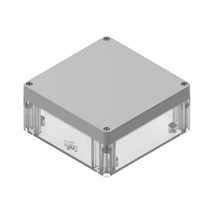 Top Cap Gray Bottom Clear Electronic Enclosures RB55P06G16C