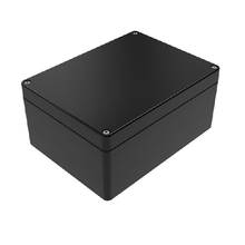 Top Cap Black Bottom Black Electronic Enclosures RB65P06B24B