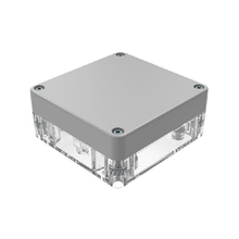 Top Cap Gray Bottom Clear Electronic Enclosures RB33P06G08C