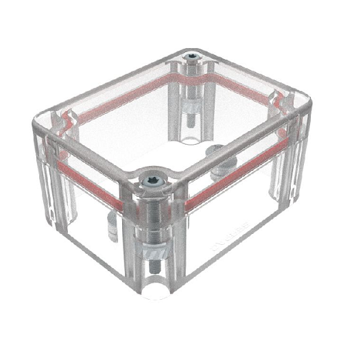 Top Cap Clear Bottom Clear Electronic Enclosures RB32P04C10C