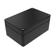 Top Cap Black Bottom Black Electronic Enclosures RB53P06B16B