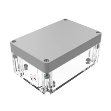 Top Cap Gray Bottom Clear Electronic Enclosures RB53P06G16C