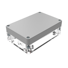 Top Cap Gray Bottom Clear Electronic Enclosures RB53P06G10C