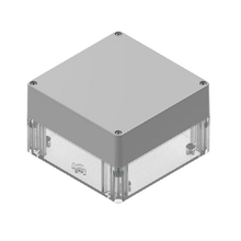 Top Cap Gray Bottom Clear Electronic Enclosures RB55P14G16C