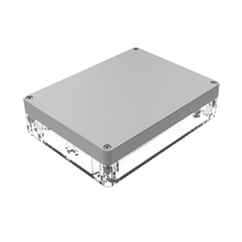 Top Cap Gray Bottom Clear Electronic Enclosures RB65P06G10C