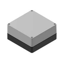 Top Cap Gray Bottom Black Electronic Enclosures RB55P14G10B